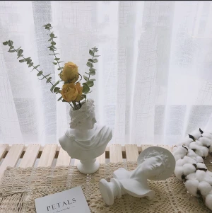 Nordic ins Greek character statue flower arrangement resin flower arrangement ornaments decorative vase flower pot ornaments