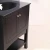 Import North America 30 Inch Black Glass Basin Cabinet Bath Single Small Bathroom Solid Wooden Vanity from China