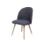 Import ODM&OEM Custom made comfortable new design fabric linen modern dining chair from China