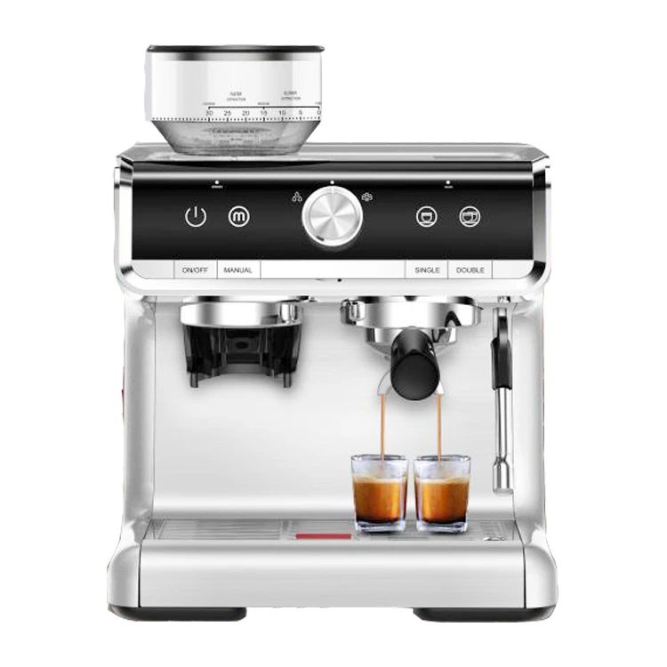 OEM 1500W 55MM filter 220-240v pump espresso coffee machine with grinder Machines coffee maker coffee machine espresso