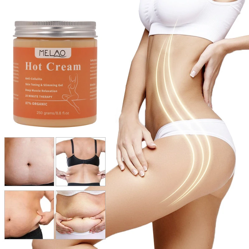 OEM Hot Cream Slimming Cellulite Extreme Fat Burn Slim Hot Cream Melao Waist Slimming Gel Waist Fast Lose Weight Massage Gel