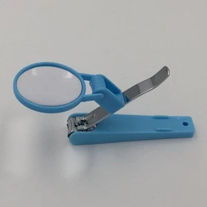 OEM series custom logo magnifying glass nail clipper for baby safety nail cutter with magnifier