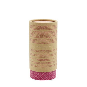 Offset printing cylinder cardboard tea box round kraft paper tube canister packaging for tea