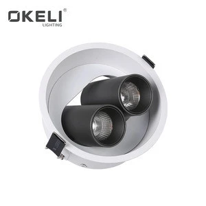 OKELI Wholesale cob aluminum lamp body recessed mounted 5w 2*5w mini ceiling led spotlight