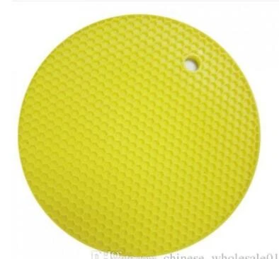 ON SALE 18cm Round Silicone Mat CoasteNon-slip Heat Resistant Cushion Placemat Pot Holder many different color