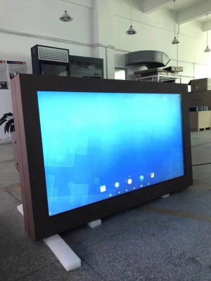 Outdoor 65inch horizontal vertical LCD display IP65 waterproof advertising equipment outdoor