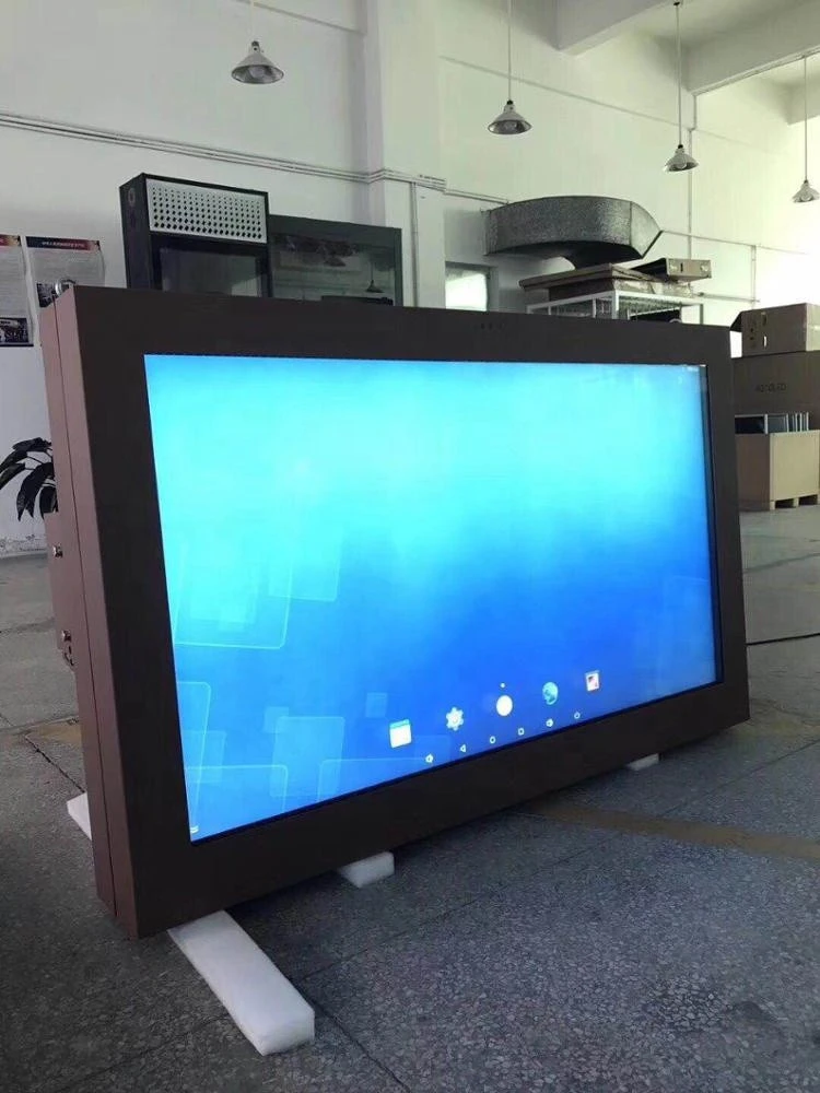 Outdoor 65inch horizontal vertical LCD display IP65 waterproof advertising equipment outdoor