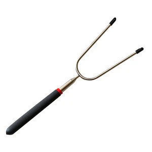 Outdoor camping Extra Long 45" Telescoping Marshmallow Roasting BBQ Sticks skewers Stainless Steel BBQ Stick
