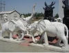 Outdoor decoration stone carvings and sculptures marble elephant life size animals