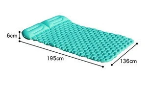 Outdoor Waterproof Fast Filling Air Bag Inflatable Mattress Pad Mat For Camping Tents Sleeping