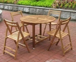 outdoor wood foldable dinning set - high quality furniture - made in vietnam garden furniture