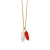 Import Pearl Necklace European Women 18K Gold Plated Red Coral Necklace Stainless Steel Freshwater Pearl Pendant Necklace from China
