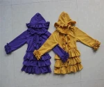 persnickety boutique baby girl falbala cotton jacket knit long sleeves icing spring winter girl`s jacket ruffles wholesale