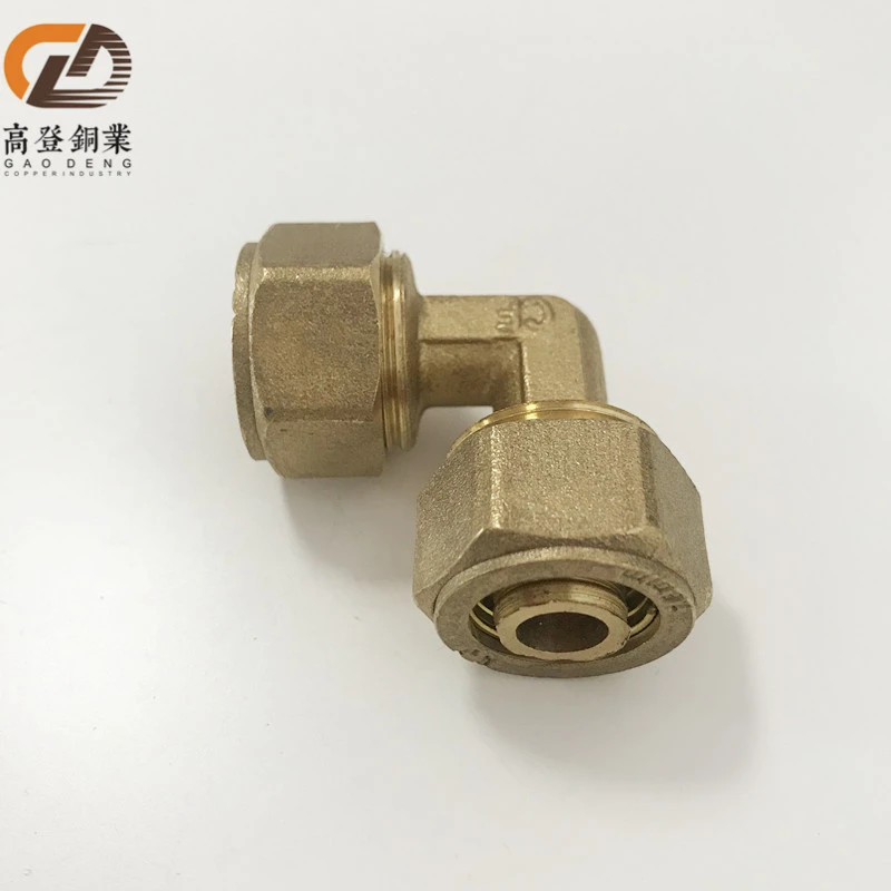 Pex Pipe Fitting Brass Female Equal 90 Degree Elbow Copper Plumbing Hose Connector