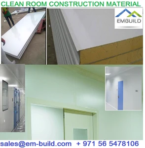 Phrama/ electronic/ semi conductor / Food processing industry clean rooms construction material + 971 55