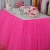 Import Pink Kids Handmade Tutu Tulle Table Skirt Cover for Girl Birthday Party Baby Shower, Home Decoration Table skirt from China