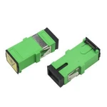 Plastic housing sc/upc singlemode Fiber Optic sc clip optical adapter with shutter