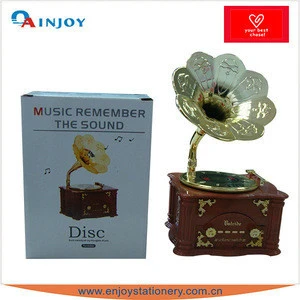 Plastic Mechanical Gramophone Music Box