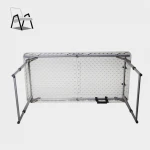 plastic outdoor furniture Length 4ft Outdoor Folding Plastic Rectangular Table  used for picnic party camping