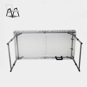 plastic outdoor furniture Length 4ft Outdoor Folding Plastic Rectangular Table  used for picnic party camping