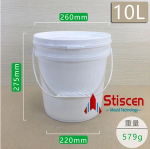 Plastic Paint Bucket 500ml plastic bucket pail with lid and handle for wholesales