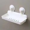 plastic wall-mounted suction cup bathroom shelf