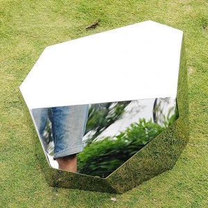Polish Geometric Garden Stainless Steel  Sculpture