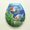Polypropylene material printed decorative plastic adult toilet seat cover