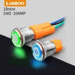 popular brand and series 19mm momentary push button switch metal switch