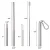 Import Portable 304 metal telescopic straw collapsible retractable drinking stainless steel straws set with brush from China