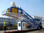 portable 60m3/h mobile concrete batching plant for sale