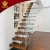 Import Prefab Modern House Wood Floating Wooden Staircase Frameless Railing Wood Straight Stairs from China