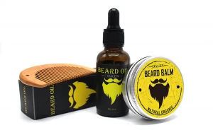 Private Label Men Beard Grooming Kit with Beard Oil and Beard Balm Wholesale customize logo