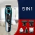 Import Professional 5 In 1 Hair Clipper Electric Cordless Rechargeable Shaver 2 Charging Modes Nose Ear Beard Trimmer with LCD Display from China