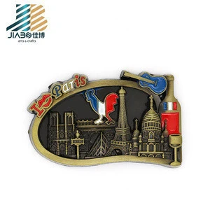 professional custom high-end tourist souvenir world city fridge magnet