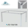Professional Manufacturer Supplied Custom Table Metal Furniture Frame With White Coating