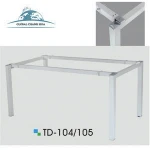 Professional Manufacturer Supplied Custom Table Metal Furniture Frame With White Coating