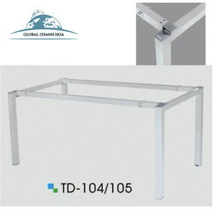 Professional Manufacturer Supplied Custom Table Metal Furniture Frame With White Coating