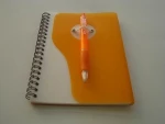 promotional pp cover spiral notebook with pen holder