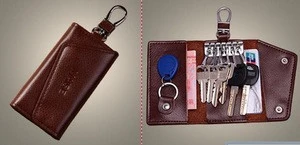 PU PVC Really leather key wallet