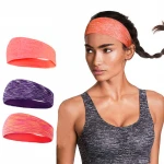 Pure Fashion Workout Running Athletic Solid Headband Compression gym Yoga Custom unisex Sports Headband