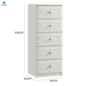 PVC drawer face 5 drawer cabinet  bedroom sets