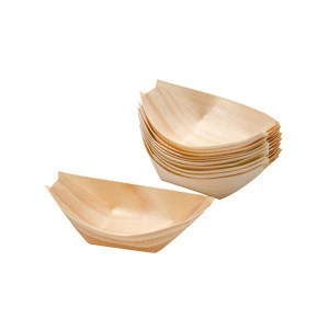 Quality assurance cheap price disposable wood boat for decor