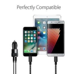 Quick Charge Led Blue Light Two 2 USB Port High Quality Smart IC Universal 5V 2.1A Dual USB Car Charger for mobile phones
