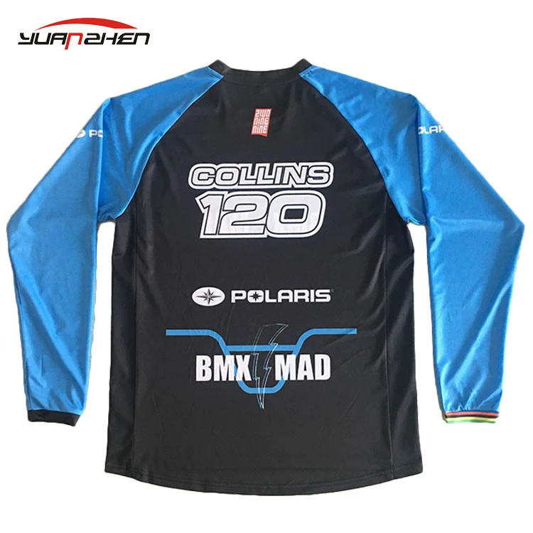 Racing new design safety club custom long sleeve motorcycle wear full sublimation motorcycles race team shirts