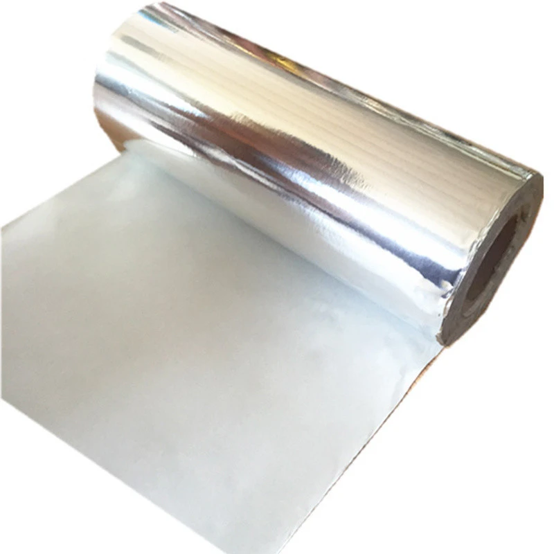 Radiant barrier aluminum foil fiberglass thermal insulation cloth 0.2mm and aluminum Foil Coated Fiberglass Cloth