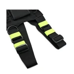 Radio Chest Harness Chest Front Pack Pouch Holster Vest Rig for Two Way Radio Walkie Talkie(Rescue Essentials) (Green)