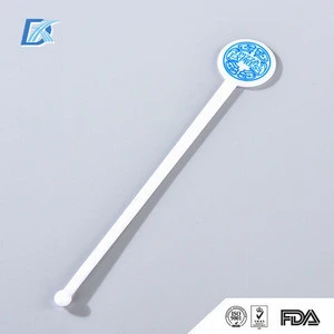 Raw Materials PS Logo Printed Disposable Plastic Cocktail Coffee Stirrer