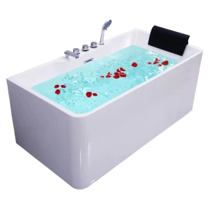 Rectangular Adult Acrylic Freestanding Hot Swim SPA Bathtub