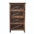 Import retro solid wood modern simple 40CMAmerican pastoral rattan storage locker drawers  bedside table nightsands from China